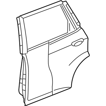 Honda 67510-SLN-A90ZZ Panel, R. RR. Door (DOT)