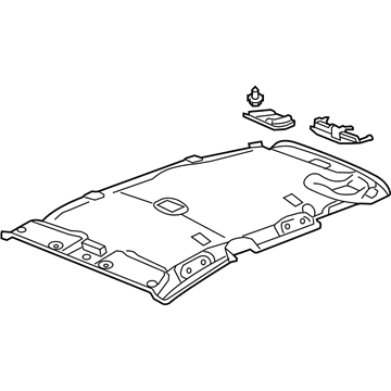 Honda 83200-SLN-A01ZB Lining Assy., Roof *YR244L* (LIGHT TITANIUM)