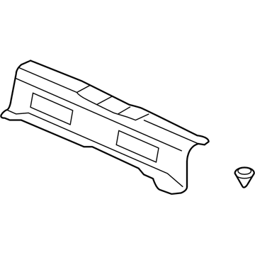 Honda 84640-SAA-003ZA Lining Assy., RR. Panel *NH167L* (GRAPHITE BLACK)