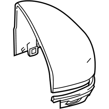 Honda 76201-T5R-A01ZP Cap, Passenger Side Skull (Sunset Orange 2)