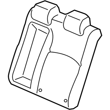 Honda 82527-TXM-A41 Pad Complete, Rear Left Back