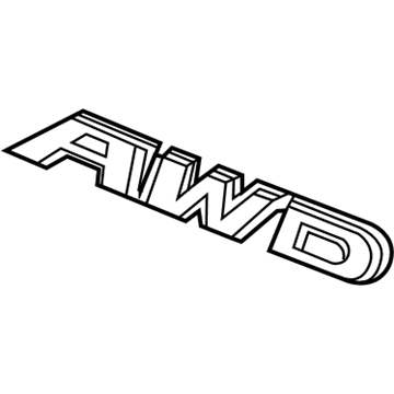 Honda 75719-T0A-000 Emblem, Rear (Awd)