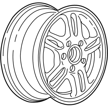 Honda 42700-S9A-A02 Disk, Aluminum Wheel (15X6Jj) (Kosei)