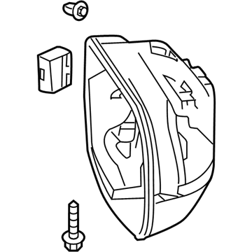 Honda 76205-T0A-A11 Set Passenger Side, Housing