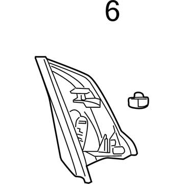 Honda 76270-T0A-A11ZA Garnish, L. Door Mirror *NH167L* (GRAPHITE BLACK)