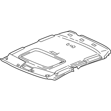 Honda 83200-S84-A22ZB Lining Assy., Roof *NH302L* (Sunroof) (PALE QUARTZ)