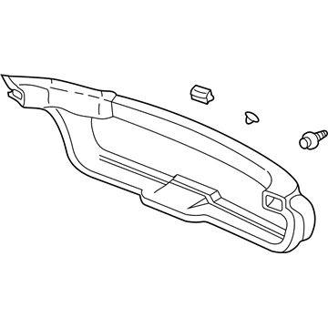 Honda 84431-S3Y-A00ZB Lining Assy., Tailgate *YR233L* (TITANIUM)