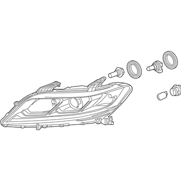 Honda 33150-T3L-A61 Light Assembly, L Head