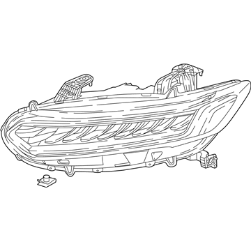 Honda 33100-TVA-A11 Headlight Assembly, Passenger Side