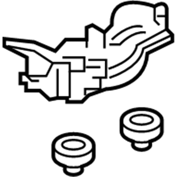 Honda 74415-THR-A01 Shelf Assy., R. Center Pillar (Lower)