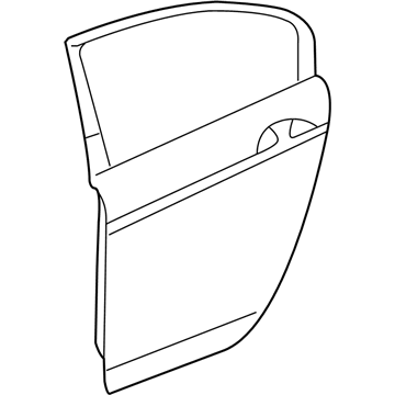 Honda 67550-TP6-A90ZZ Panel, L. RR. Door (DOT)