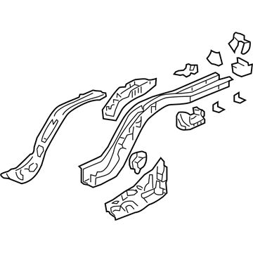 Honda 65660-SDN-A00ZZ Frame, L. RR.