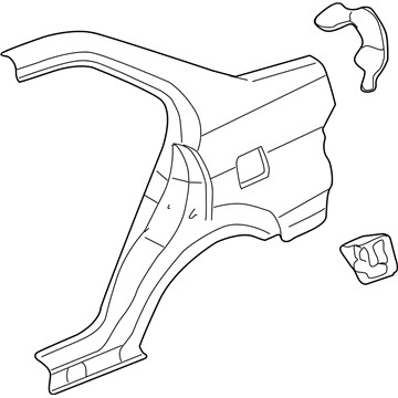 Honda 04646-S5A-409ZZ Panel Set, L. RR. (Outer) (DOT)