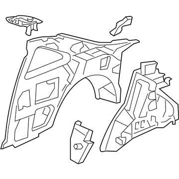 Honda 64700-SVA-A10ZZ Panel, L. RR. Inside