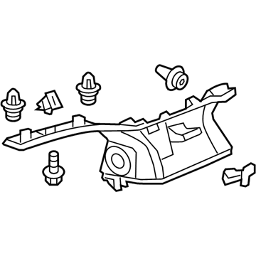 Honda 84199-TK8-A03ZA Garnish, L. *NH556L*