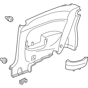 1998 Honda Civic Door Trim Panel - 83730-S02-A02ZA