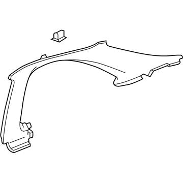 Honda 84130-S02-A00ZA Lining Assy., R. Quarter *NH220L* (CLEAR GRAY)