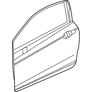 Honda 67010-TS8-A91ZZ Panel, R. FR. Door (DOT)