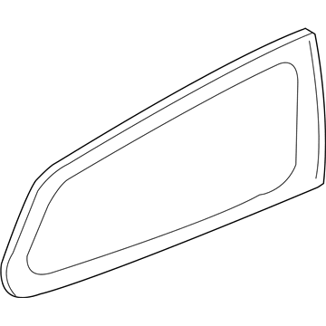 Honda 73561-S5T-J10 Glass, L. Quarter