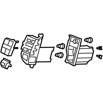 Honda 79620-TA5-A01ZB Switch Assembly, Automatic Air Conditioner (Gun Metallic)