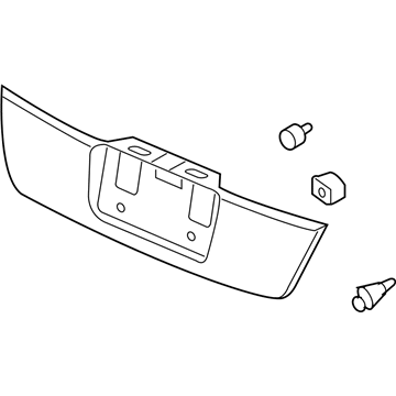 Honda 74895-TA5-A01ZF Garnish Assy., Trunk (Lower) *NH700M* (ALABASTER SILVER METALLIC)