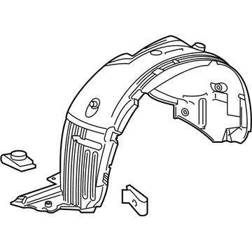 Honda 74101-TG7-A01 Fender Right, Front Inner