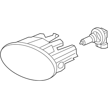 Honda 33901-SLE-305 Foglight Unit, Passenger Side