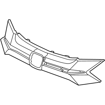 Honda 71122-T7A-J01 MOLDING, FR. GRILLE (UPPER)