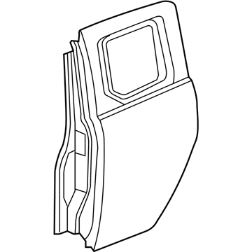 Honda 67550-SCV-A90ZZ Panel, L. RR. Door (DOT)