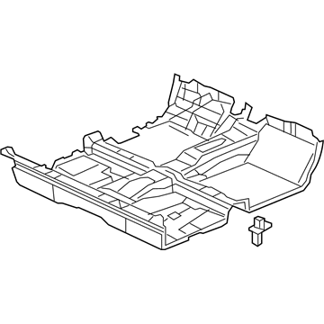 Honda 83301-TS8-A11ZA Carpet Assy., Floor *NH167L* (GRAPHITE BLACK)