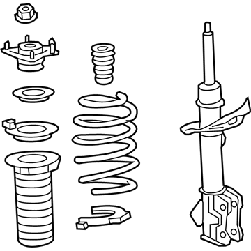 Honda 51602-SXS-A22 Shock Absorber Assembly, Left Front