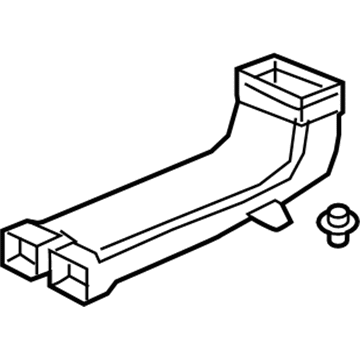 Honda 83313-THR-A00 Duct Assy., Floor Joint (A)(Ac)