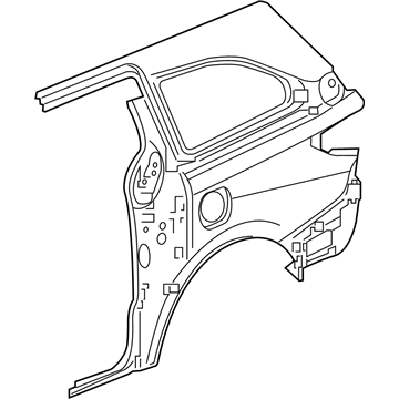 Honda 04646-THR-A21ZZ Panel Set, L. RR. (Outer)