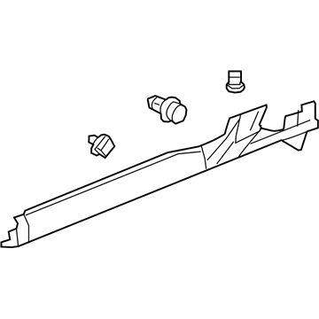 Honda 71950-T6Z-A00 Garnish Assy., L. RR. Side Sill