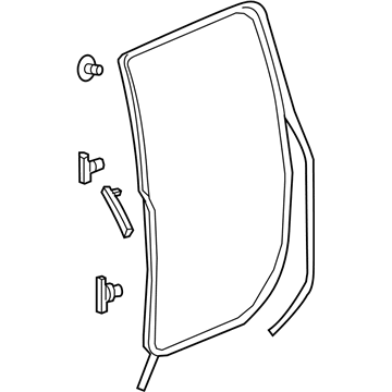 2018 Honda Ridgeline Door Seal - 72850-T6Z-A01