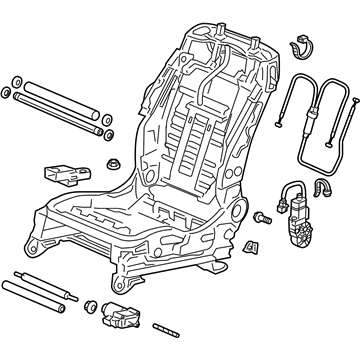 Honda 81526-TE0-A51 Frame, L. FR. Seat