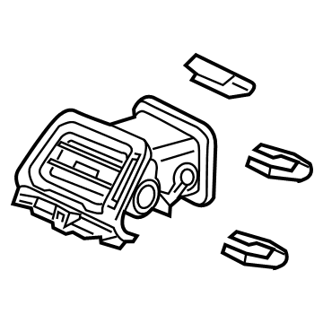 Honda 77630-TG7-A01ZB Outlet Assy., L. Side *NH900L* (DEEP BLACK)