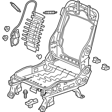 Honda 81526-TG7-A41 Frame, L. FR. Seat