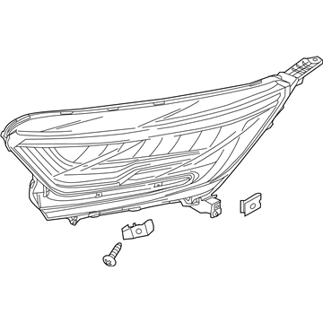 Honda 33100-TLA-A41 W-Headlight Assembly-, Passenger Side