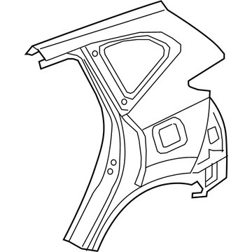 Honda 04646-TLA-A11ZZ Panel Set L,RR Out