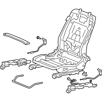 Honda 81126-TE0-A02 Frame, R. FR. Seat