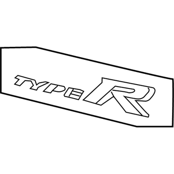 75723-TGH-A01 - Genuine Honda Emblem, Rear (Type R)