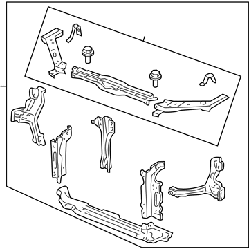 2005 Honda Civic Radiator Support - 60400-S5B-E10ZZ