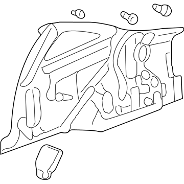 Honda 64700-S3Y-300ZZ Panel, L. RR. Inside