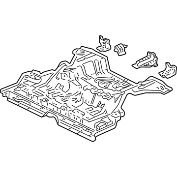 Honda 04655-S00-A10ZZ Panel Set, RR. Floor