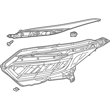 Honda 33150-T7A-A51 Headlight Assembly, Driver Side