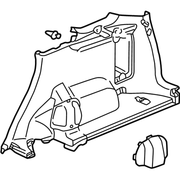 Honda 84670-SCA-A01ZD Lining, L. RR. Side *YR239L* (KI IVORY)