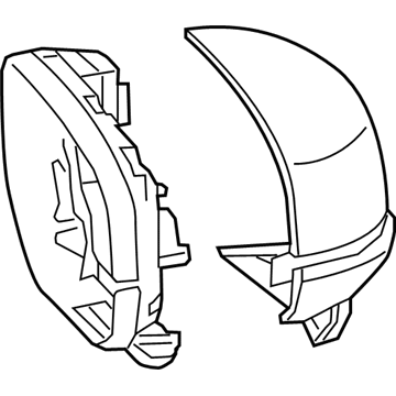 Honda 76205-T2G-A01ZF Set Passenger Side, Housing (Modern Steel Metallic)