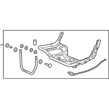 Honda 82536-T5R-A11 Frame, L. RR. Seat Cushion