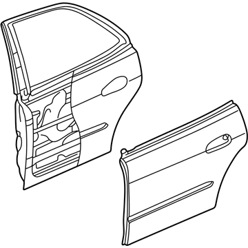 1999 Honda Accord Door Panel - 67550-S84-A90ZZ